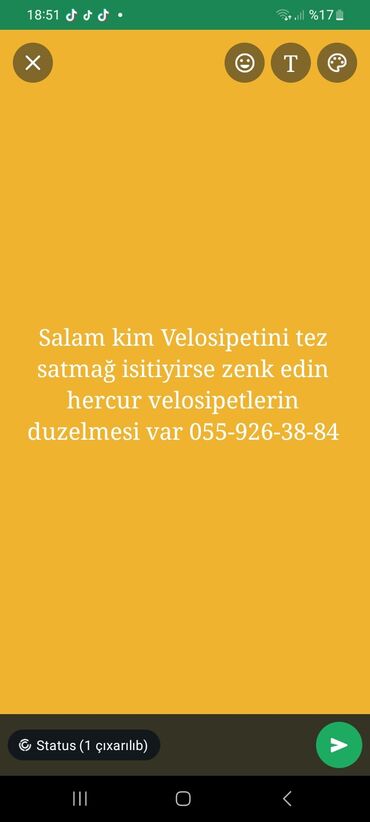 kreditə velosiped: Yeni Şəhər velosipedi Stels, 28", sürətlərin sayı: 1, Pulsuz çatdırılma