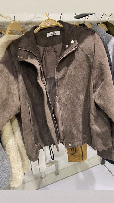куртки женские бишкек инстаграм: Замшевая куртка ZARA, коричневый цвет. - Материал: мягкая