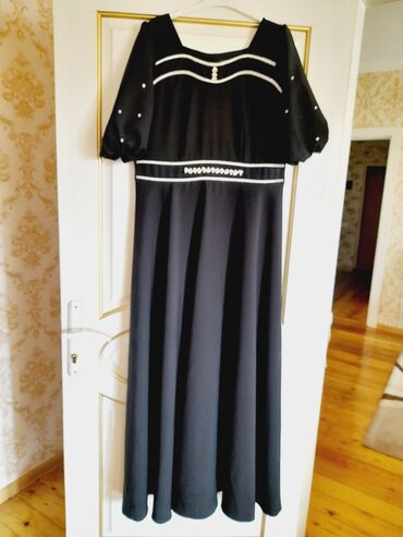 uzun donlar: Вечернее платье, Макси, 2XL (EU 44)