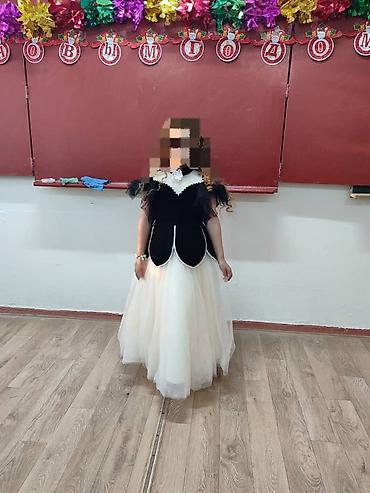 Платья: Детское платье, цвет - Черный, Б/у — 3