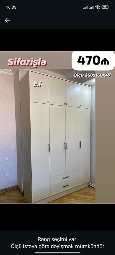 demir qapi seyf: Düz dolab, Paltar üçün, Açılan, 4 qapılı — 1