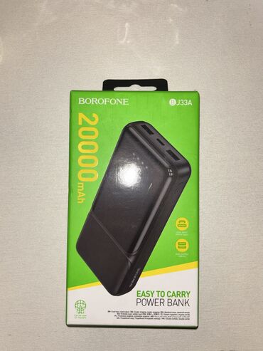 airdots powerbank: Powerbank Borofone, 20000 mAh, İşlənmiş