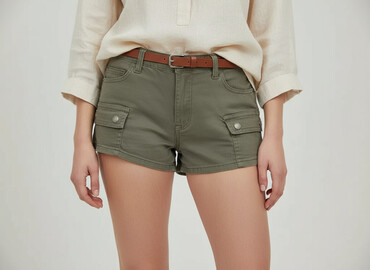 spodnie pumpy lata 80: Shorts for women, size M (EU 38)