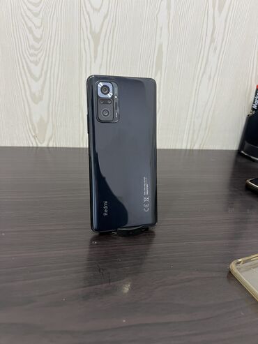 redmi телефон: Xiaomi, Redmi Note 10 Pro, Б/у, 256 ГБ, цвет - Черный, 2 SIM