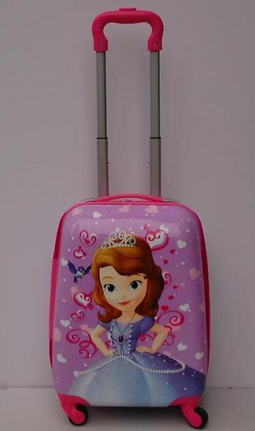 Rančevi, torbe i koferi: Dečiji set kofera sa motivom Sofije Prve, idealan za putovanja. Set — 6