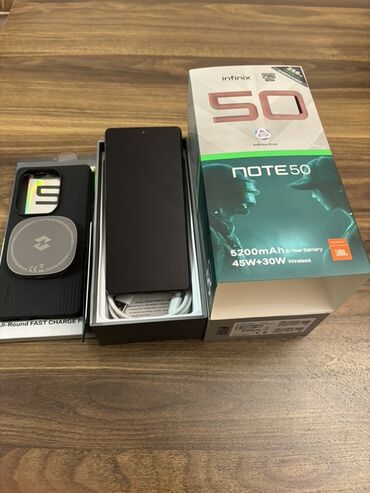 Infinix: Infinix Note 50, 256 GB, rəng - Qara, Simsiz şarj — 2