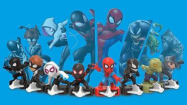 lego spider man: Набор мини-фигурок по мотивам Spider-Man/Marvel с пусковыми базами. В — 1