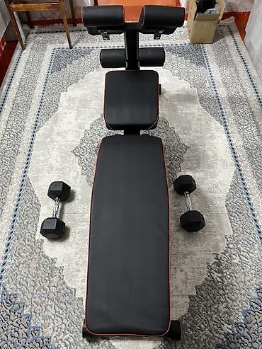 flex balance: Многофункциональная скамья для домашнего фитнеса+гантели по 7,5 кг - — 2