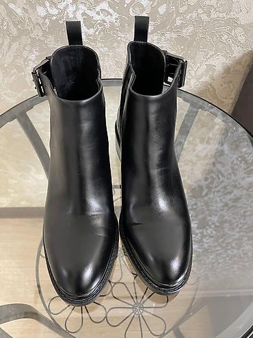 обувь zara: Zara - кожаные стильные ботинки отличного качества, куплены в Корее — 3
