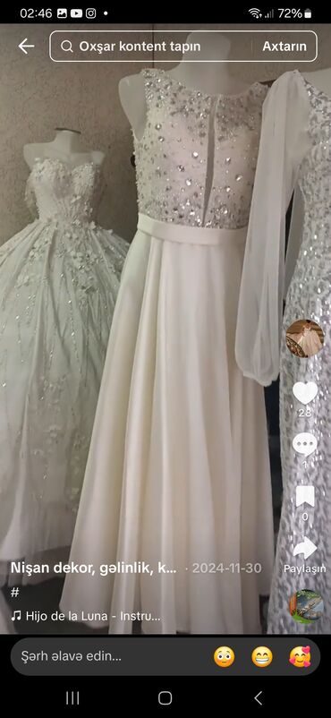 Ziyafət donları: Zərif ziyafət və mərasim geyimləri kolleksiyası - Ağ rəngli, qısa — 7