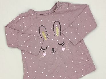 koszulka z żaba dla dziewczynki: Blouse, Cool Club, 6-9 months, condition - Very good