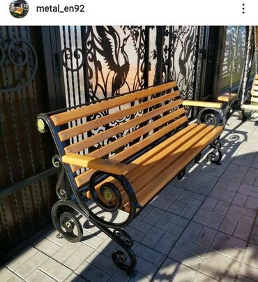 Bağ, çöl masa və oturacaq dəstləri: Metal EN MMC olaraq istədiyiniz forma və ölçüde demir işlerinin — 24