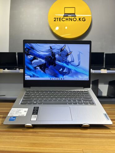 Ноутбуки и нетбуки: Ноутбук, Lenovo, 8 ГБ ОЗУ, Intel Core i3, 14 ", Новый, Для работы, учебы, память SSD