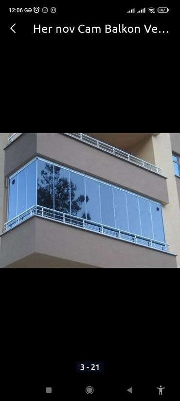 Balkonlar: Cam balkon sifarişləri qəbul olunur çatdırma qurasdirma pulsuzdur — 25