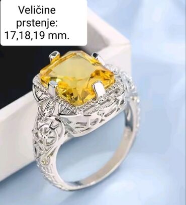 Prstenje: Ženski prsten, Materijal: Cirkon — 15