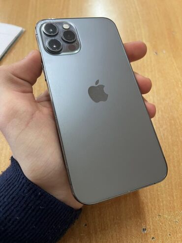 iphone 13 бишкек цена: IPhone 12 Pro, Колдонулган, 512 ГБ, Кара, Коргоочу айнек, Каптама, 77 %