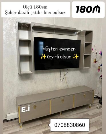 inci mebel yataq desti: *TV stend / TV altı 180Azn💥* ✔️Rəng seçimi var *Şəhər daxili