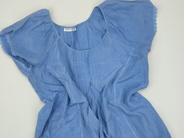 białe bluzki dopasowana krótki rękaw: Blouse, M (EU 38), condition - Good