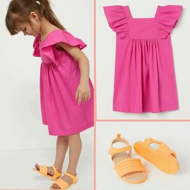 elbiseler: Детское платье H&M, цвет - Розовый