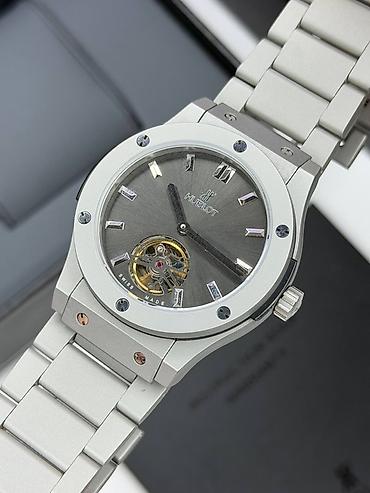 baki saat: Hublot klassik dizaynlı kişi qol saatı - Korpus: fırçalanmış metal — 3