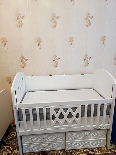 ali bebe mobilya: Uşaq beşiyi – “Ali Bebe” model - Rəng: ağ - Material: MDF/taxta — 1