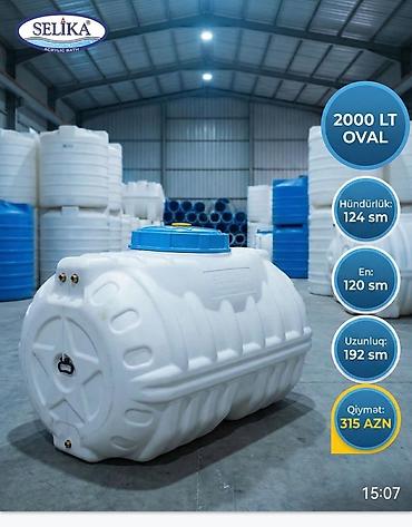 Baklar və çənlər: Bak, Plastik, 1000 l l — 2