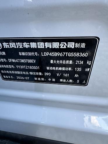 Dongfeng: Dongfeng : 2026 г., Автомат, Электромобиль, Кроссовер — 12