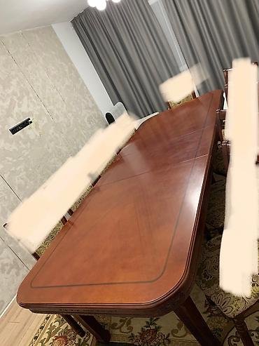 Другая мебель: Стол Ширина 120 см Длина 3 метра, удлиняется до 4 метра. Состав — 5