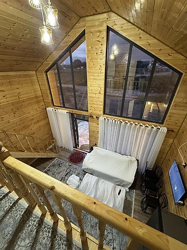 дубовый: Каркасно-деревянный дом в современном стиле A-Frame с панорамным — 2