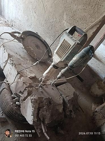 Beton işləri: Xidmət: Beton kəsmə və deşmə - Dəqiq kəsim və deşmə işləri: divar — 15