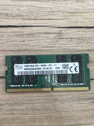 ddr3 8: Оперативная память, Б/у, Hynix, 16 ГБ, DDR4, 2666 МГц, Для ноутбука