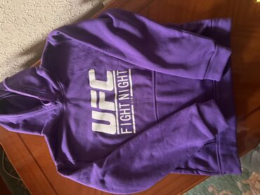 секс форма: Толстовка худи UFC Fight Night - Цвет: насыщенный фиолетовый - Принт