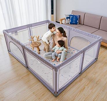 slike auta: Ogradica za bebe JOY – siva boja Bezbedna, stabilna i prozračna — 1