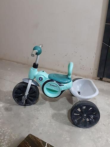 gence velosiped: Uşaq üçtəkərli velosipedi – pedallı model - Rəng: açıq yaşıl/boz - — 1