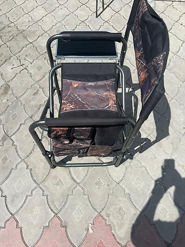 карповое кресло: Складной стул для отдыха с подлокотниками и небольшим столиком — 4