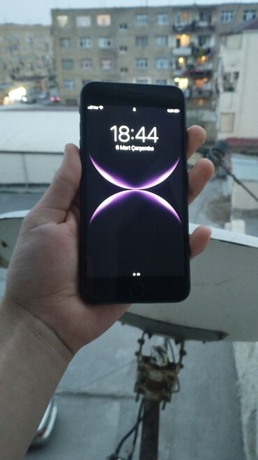 чехол iphone 8: IPhone 7 Plus, 32 ГБ, Черный, Отпечаток пальца
