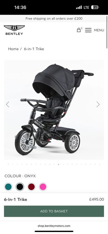 Детские велосипеды: 👶✨ Bentley 6-in-1 Trike коляска и велосипед в одном. Это не просто