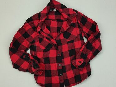 vistula koszula czarna: Koszula 8 lat, stan - Dobry, wzór - Kratka, kolor - Czerwony