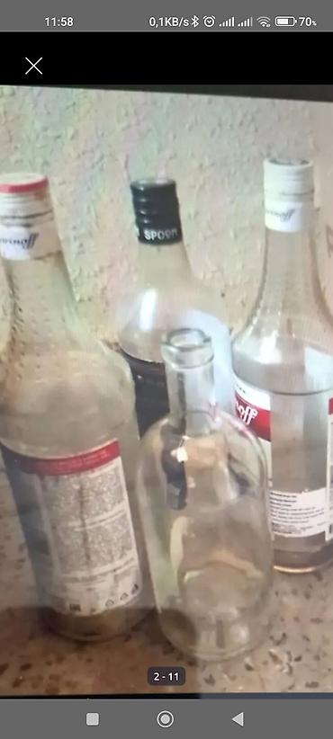 ağ baliq: Məhsul: Şüşə butulka dəsti (kokteyl/sirop/araq butulkaları, müxtəlif — 8