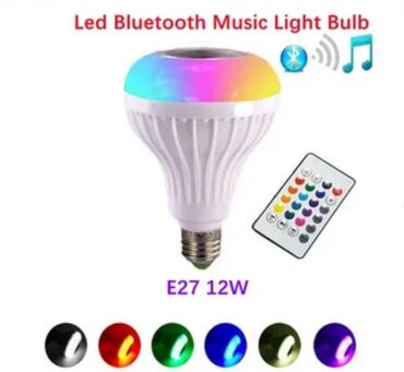 наружное освещение: E27 Smart RGBW Bluetooth музыкальная лампочка с регулируемой яркостью