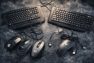 Klaviaturalar: USB klaviatura və siçan dəsti Məhsullar: - 2 ədəd USB simli klaviatura — 1