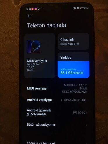iphone 11 barter var: Redmi Note 8 Pro, 128 ГБ, цвет - Синий, Отпечаток пальца, Две SIM карты, Face ID