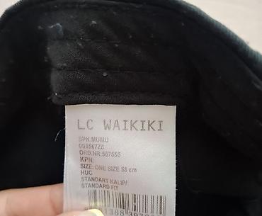 coban geyimi: LC Waikiki beysbol papağı - Rəng: qara - Ön hissədə ağ ipliklə yapon — 3