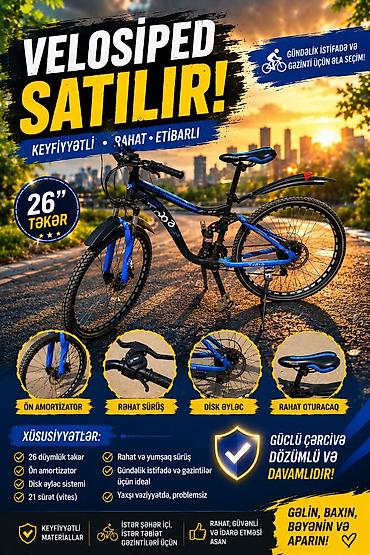 velosiped 28 type 1: Velosiped satılır – gündəlik istifadə və gəzinti üçün əla seçim! — 1