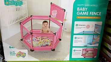 Игровые манежи: Детский игровой манеж Baby Game Fence / Bambino Land - Возраст: от 6 — 1