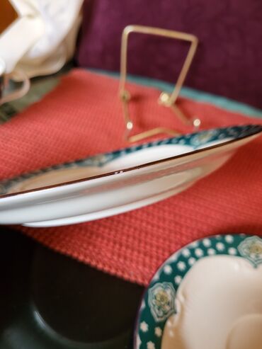 Kuhinjski setovi: Set memacki porcelan Lettin 70te. Set perfektan. pozlata — 10