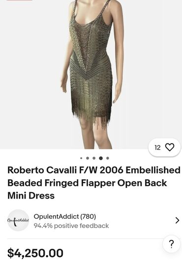 Haljine: Roberto Cavalli S (EU 36), bоја - Maslinasto zelena, Večernji, maturski, Kratkih rukava — 4