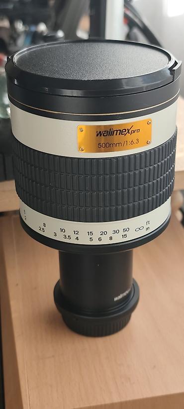 aparat za led: Walimex pro 500mm f/6.3 super‑telefoto objektiv + 2x telekonverter - — 1