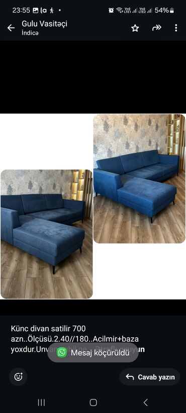 divan kreslo üzlükləri: Künc divan, Çatdırılma yoxdur