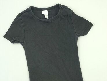 czarne legginsy push up: T-shirt, H&M, XS (EU 34), condition - Good